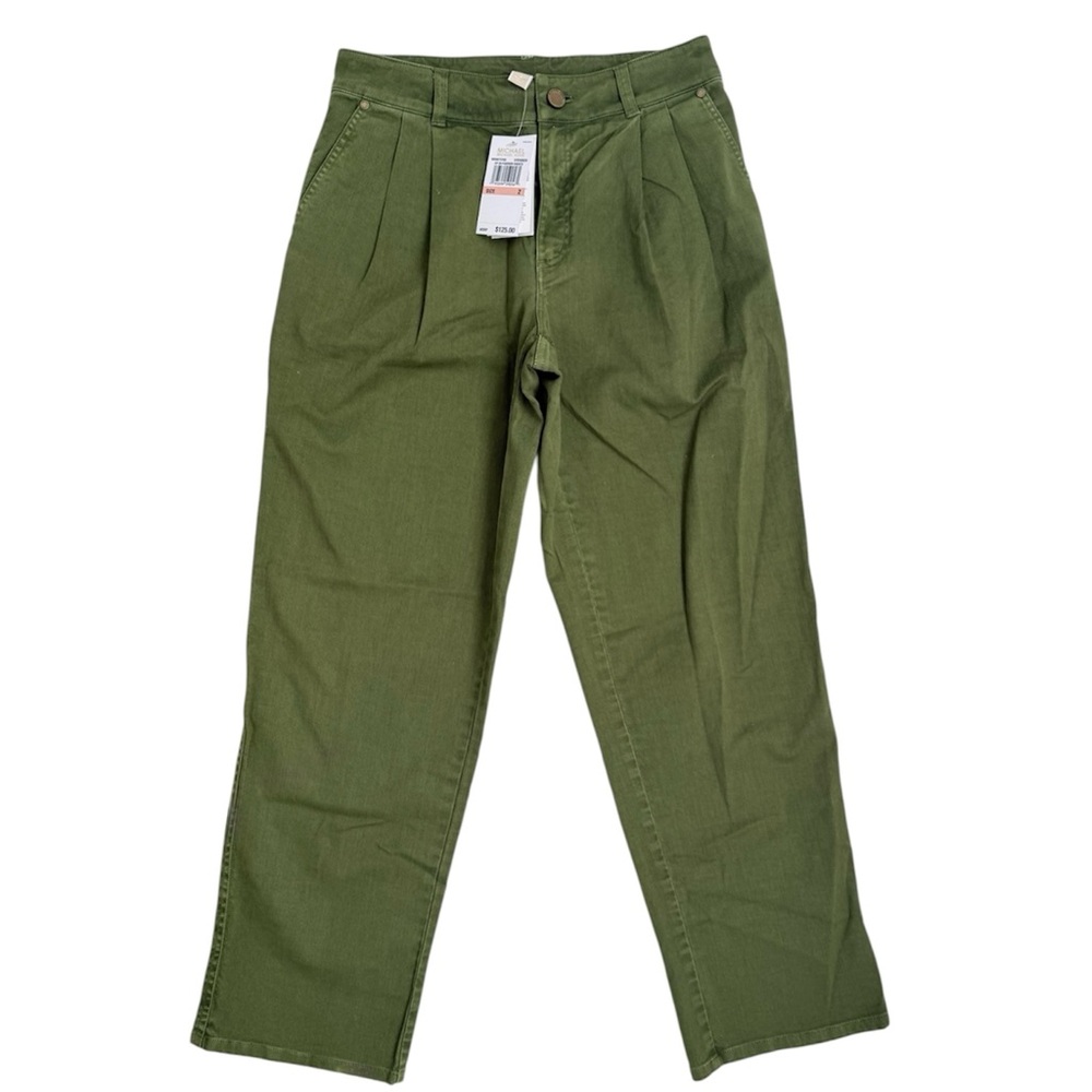 NWT Michael Kors Olive Women’s Pleated Trouser Pants
